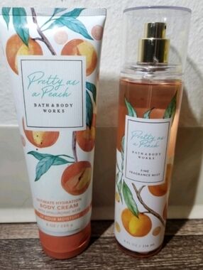 TRADE ONLY: Bath And Body Works Pretty as a Peach Peach Body Cream & Body Mist